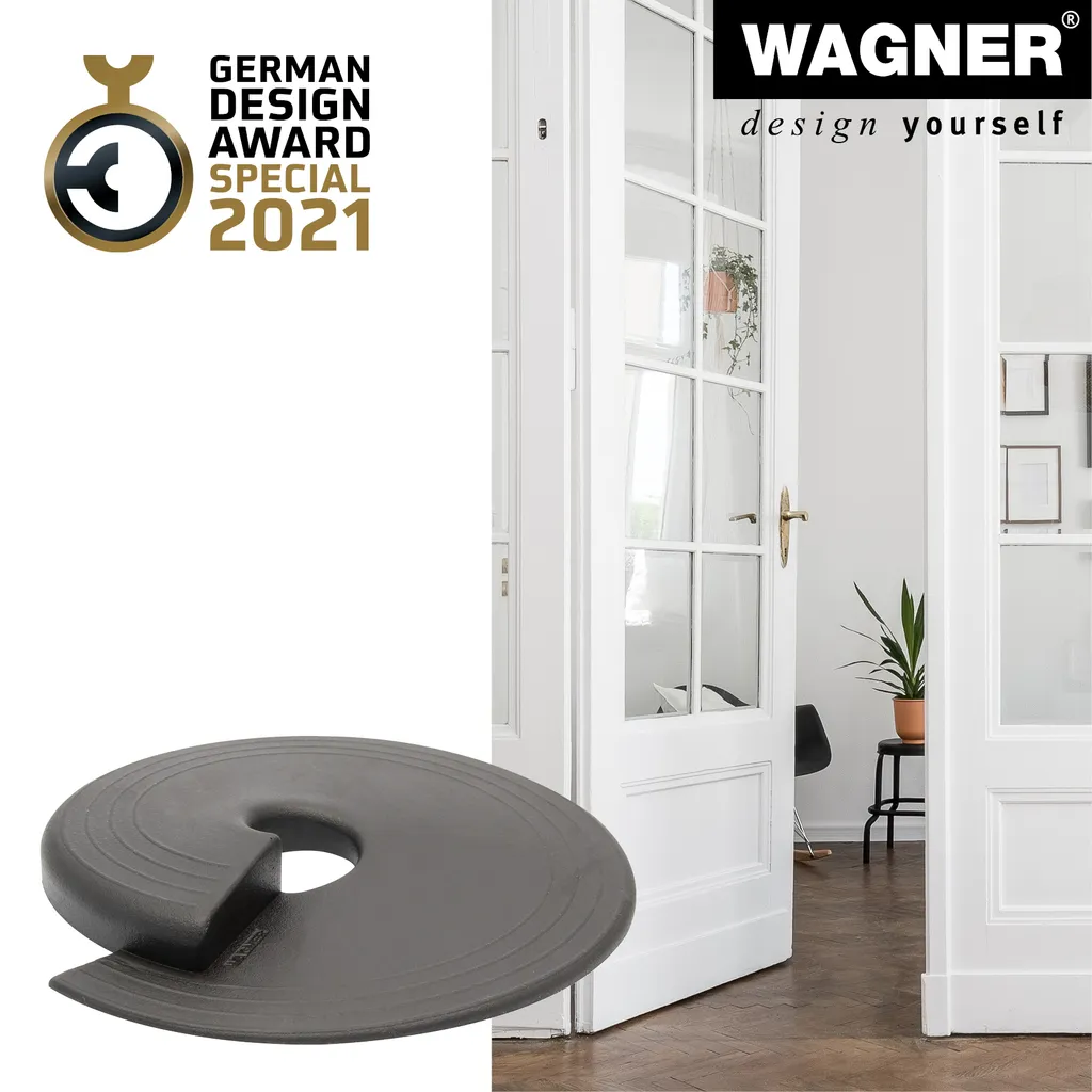 Arrêt de porte au sol WAGNER EH 6981 design yourself blanc et robuste