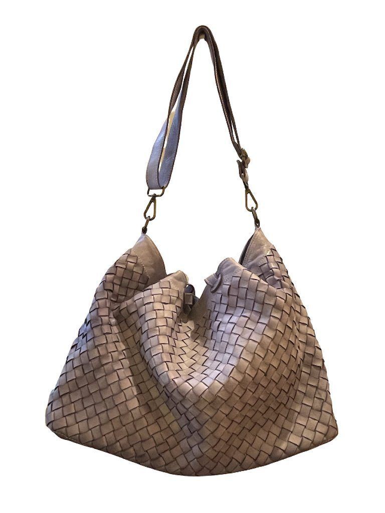 BZNA Handtasche Ronja flieder Designer Umhängetasche Shopper