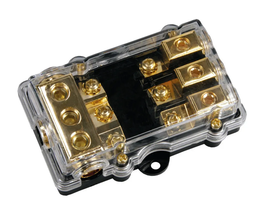 Blocco Fusibili Mini ANL 3 Vie 25mm² | Design High-End per Audio Car