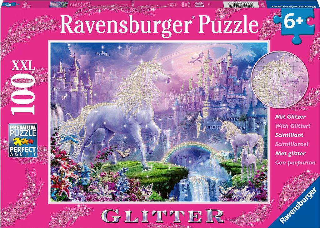 Ravensburger Unicorn Kingdom, 100 kus, Vla, 6 rok/roky Obrázek produktu 