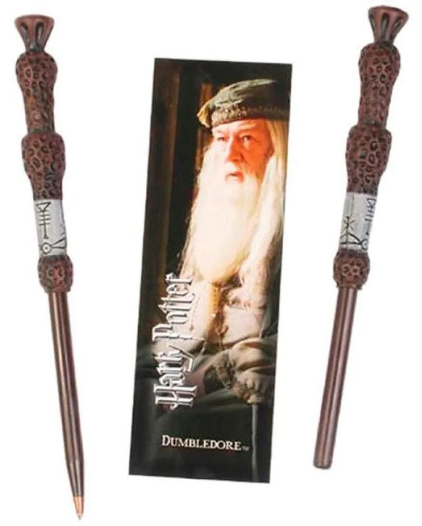 Noble Collection Harry Potter Dumbledore Wand +bookmark Stift Mehrfarbig Kinder Mehrfarbig One Size