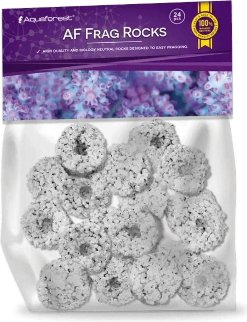 AquaForest AF Frags Rocks White 24 pz - Supporti Coralli Professionali