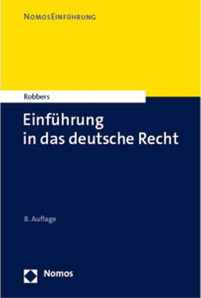 Master de droit allemand : Einführung in das deutsche Recht pour Erasmus