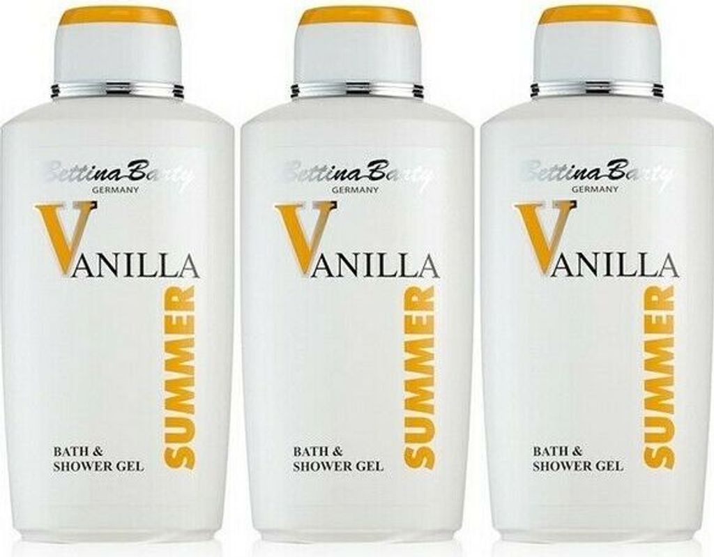 Bettina Barty Summer Vanilla Bath & Shower Gel 3 x 500 ml