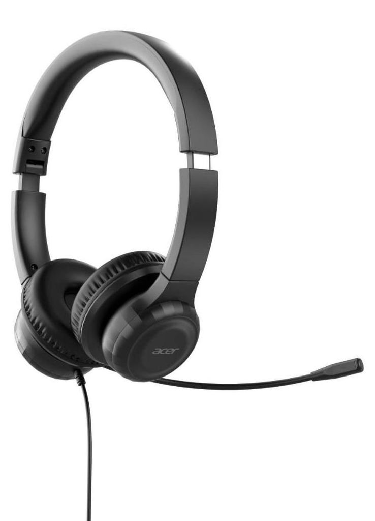 Acer AHW154, Kabelgebunden, Büro/Callcenter, 20 - 20000 Hz, 160 g, Kopfhörer, Schwarz