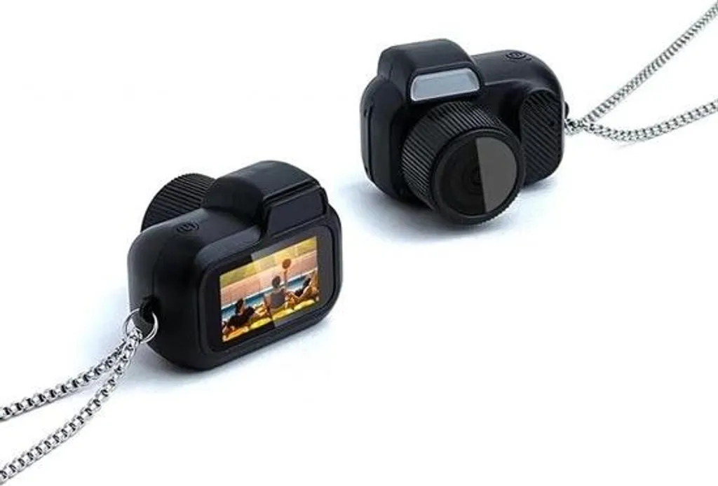 Mini appareil photo numérique enfant 1080P écran LCD et crochet intégré