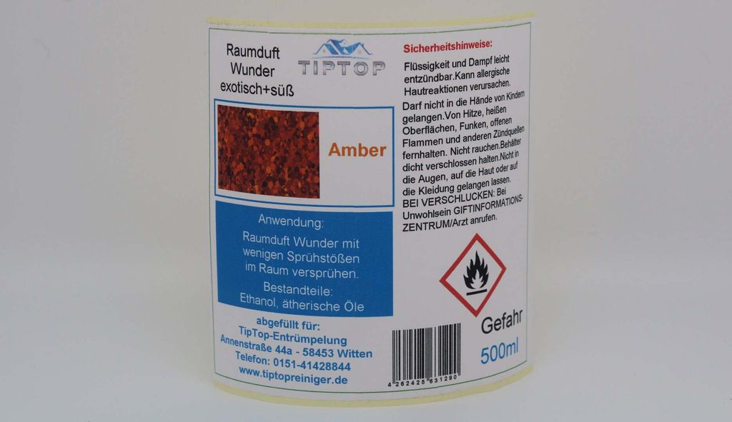 Raumduft-Wunder - 500 ml - exotisch + süß - mehrere Duftnoten zur Auswahl – Milch + Honig