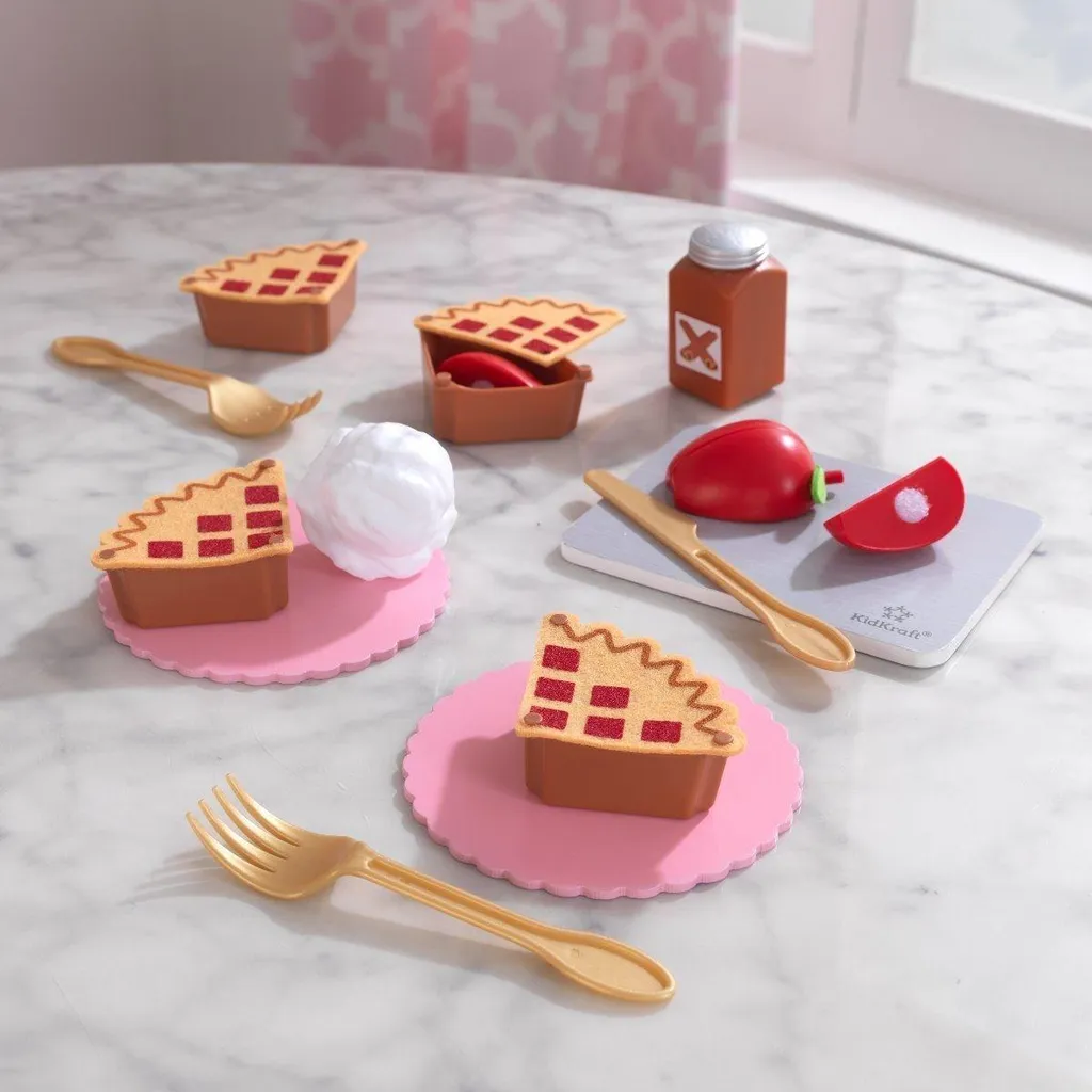 Jeu de Cuisine en Bois Tarte aux Pommes KidKraft - Accessoire Dinette Enfant