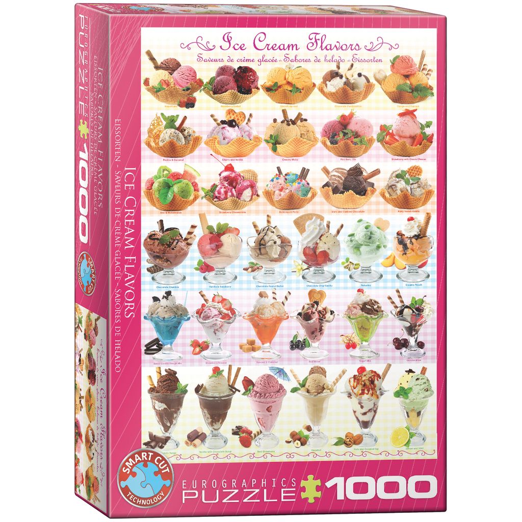 EUROGRAPHICS Puzzle Eiscreme-Geschmacksrichtungen 1000 Teile