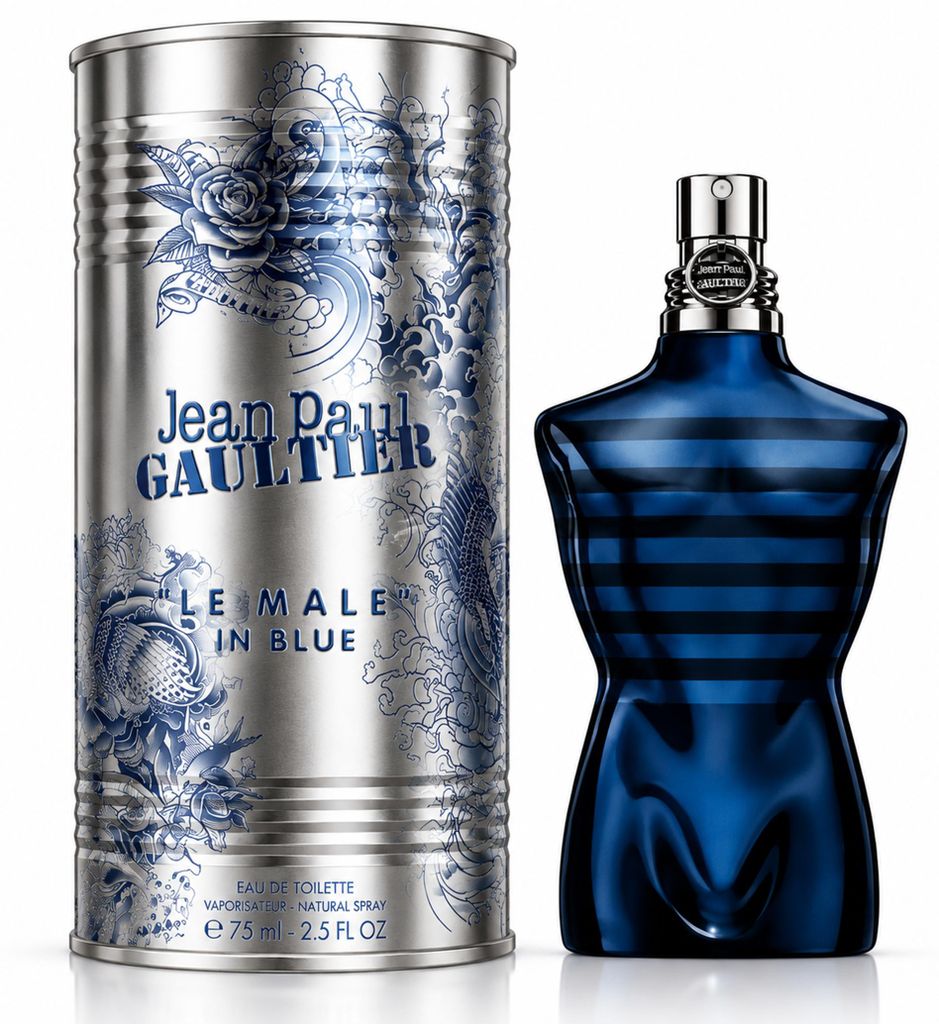 Jean Paul Gaultier Le Male In Blue, Männer, 75 ml, Nicht Produktbild  KI-generiertes Bild