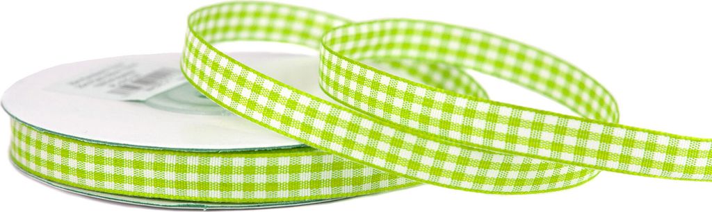 Karoband 10mm, 20 Meter, Farbauswahl:maigrün 550 / lindgrün Produktbild 