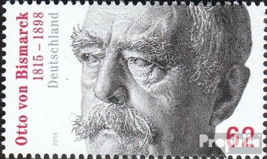 Briefmarken BRD (BR.Deutschland) 2015 Mi 3145 (kompl.Ausg.) postfrisch Otto von Bismarck