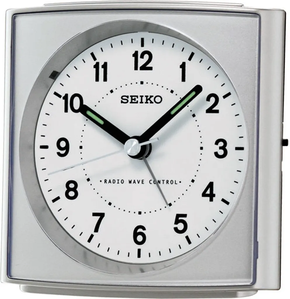 Seiko Clocks Réveil analogique QHR022S argenté avec alarme de précision
