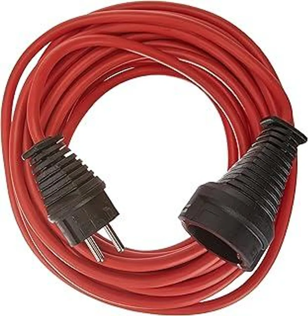 Prolunga Sicura Brennenstuhl 10m Rossa | Protezione Bambini Integrata