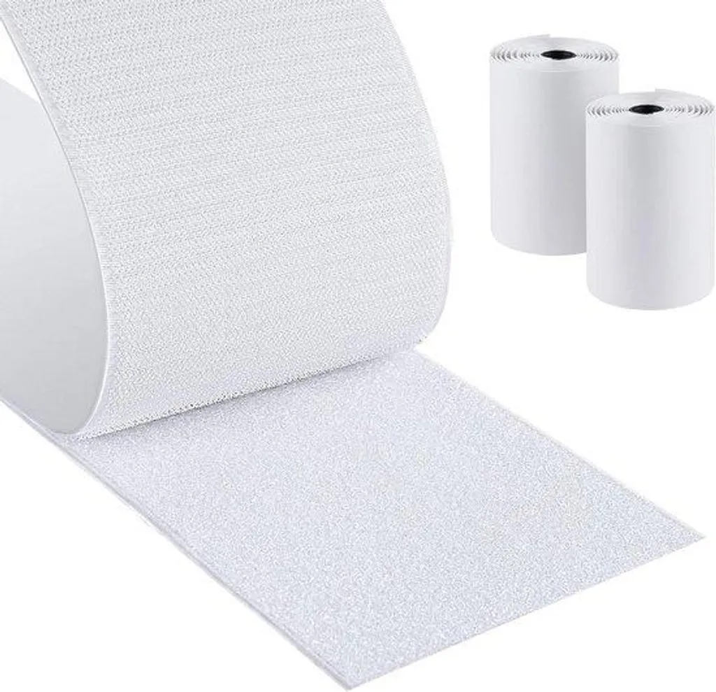 Ruban velcro autocollant extra fort blanc - Largeur 10 cm - Longueur 15m