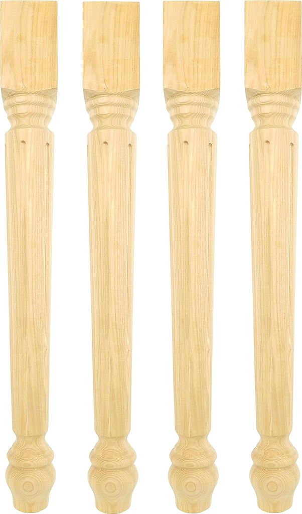 Holzfuß für Tischplatte, Tischfuß, Baluster 72 cm, Buche, Produktbild 