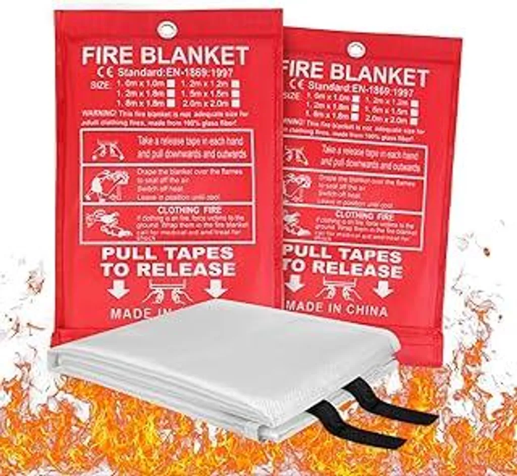 Kit Flintronic 2 Coperte Antincendio 100x100cm per Officina e Saldatura