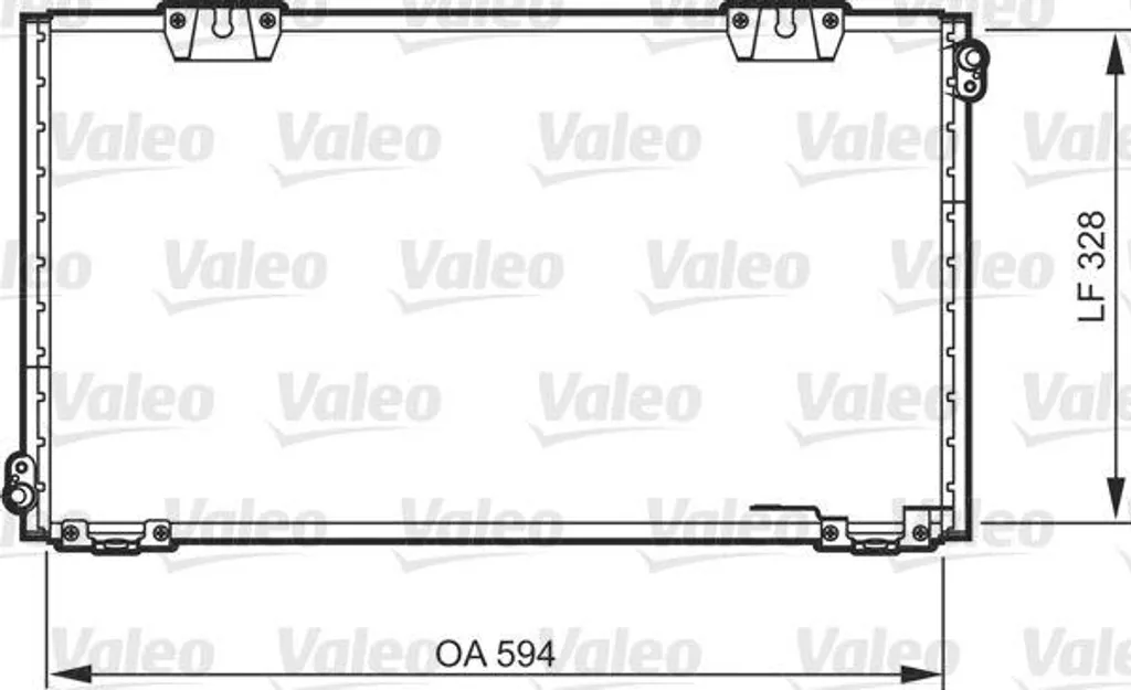 Condensateur de Climatisation VALEO 818104 pour Celica OE 8846020470