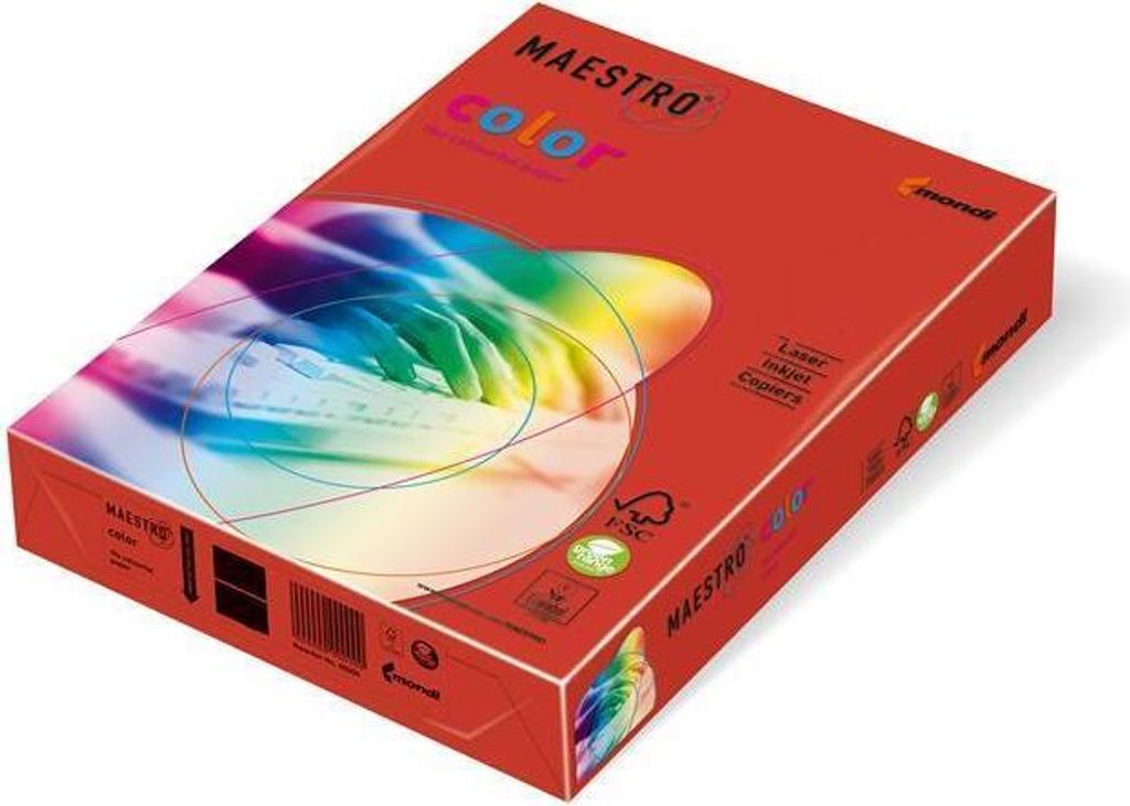 MAESTRO COLOR 9417-CO44A16S Kopierpapier MAESTRO Color Intensiv, A4, 160g/m², 250 Blatt, korallenrot