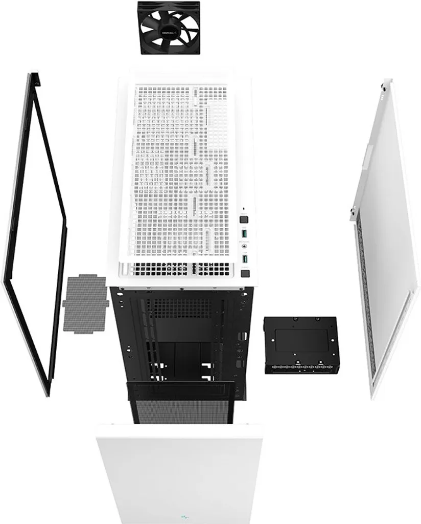 DeepCool CH510 Blanc Boîtier PC Gamer Midi-Tower Haute Performance - 13