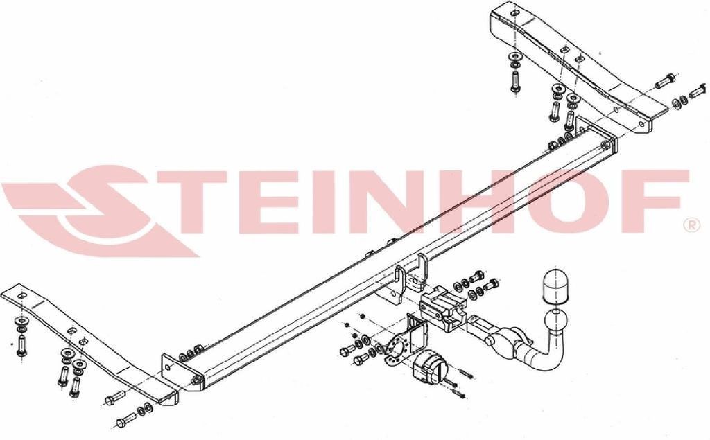 Z548180 Anhängerkupplung passend für TOYOTA Sienna III 2011-2020 abnehmbar
