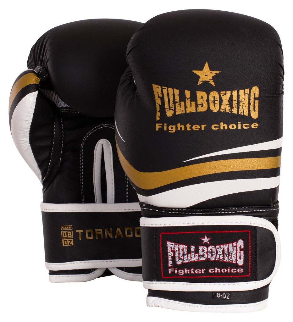 Boxhandschuhe Fullboxing Tornado Schwarz/Dorado