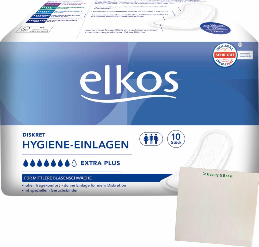 Elkos Hygiene Einlagen (10 Stück) + usy Block
