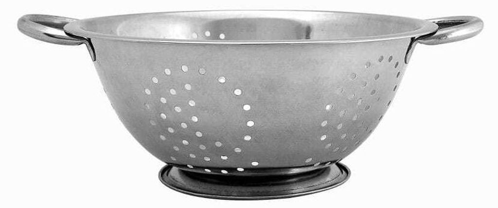Durchschlag, Seiher, für Nudeln, Edelstahl 24cm Produktbild 