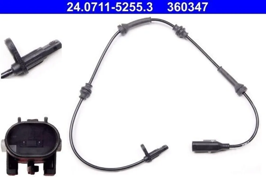 Capteur ABS ATE 24.0711-5255.3 Pour Alfa Giulietta 940 (Voyant ABS 51850919)