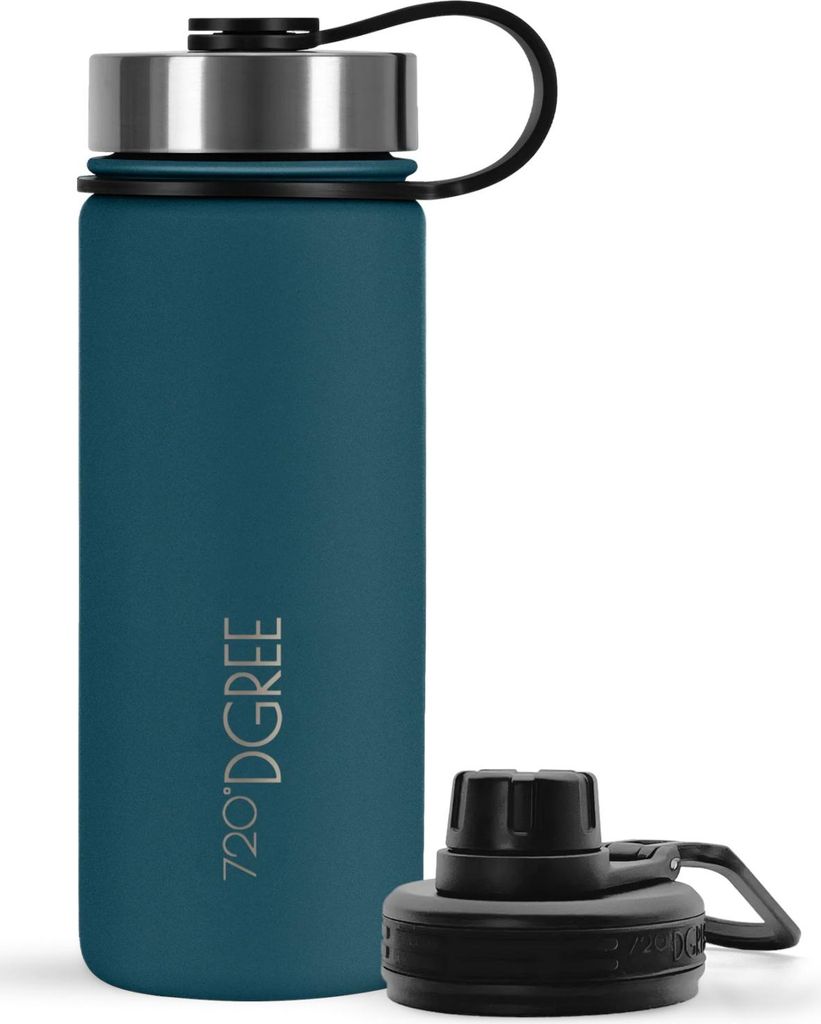 720°DGREE Isolier Trinkfl. noLimit Edelstahl m. Sportdeckel smar. green 0,5l