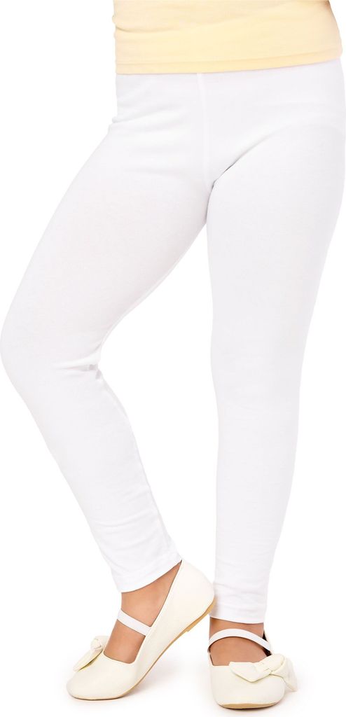 Merry Style Mädchen Lange Leggings aus Viskose MS10-130 (Weiß, 122).
