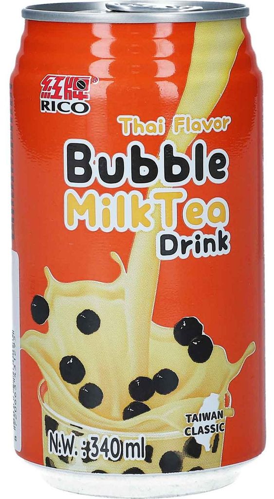 Rico Bubble Milk Tea Drink Thai 340ml Produktbild 