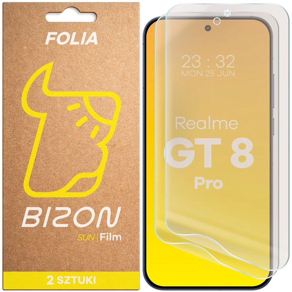2x Matte Folie für Realme GT 8 Pro, Bizon Film Sun Duo
