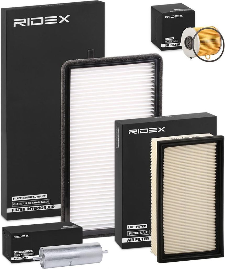 RIDEX Filterset Inspektionspaket Filtersatz für BMW 3 Limousine (E36) 3 Coupe (E36) 3 Compact (E36) 3 Cabrio (E36) 3 Touring (E36)