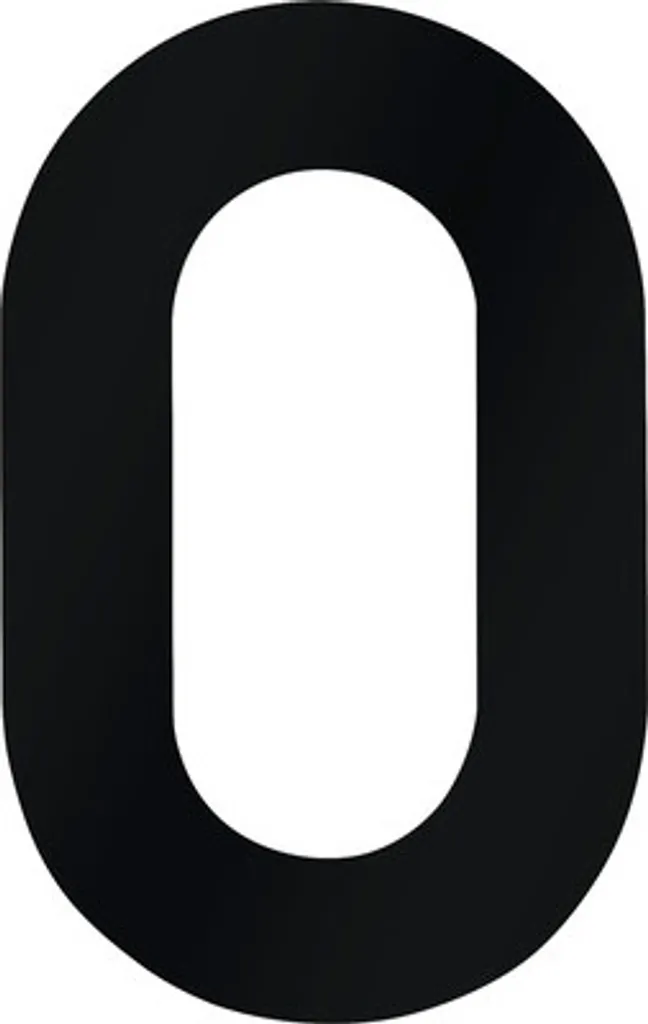 Numéro de maison anti-rouille noir 120 mm pour remplacer vieux chiffres