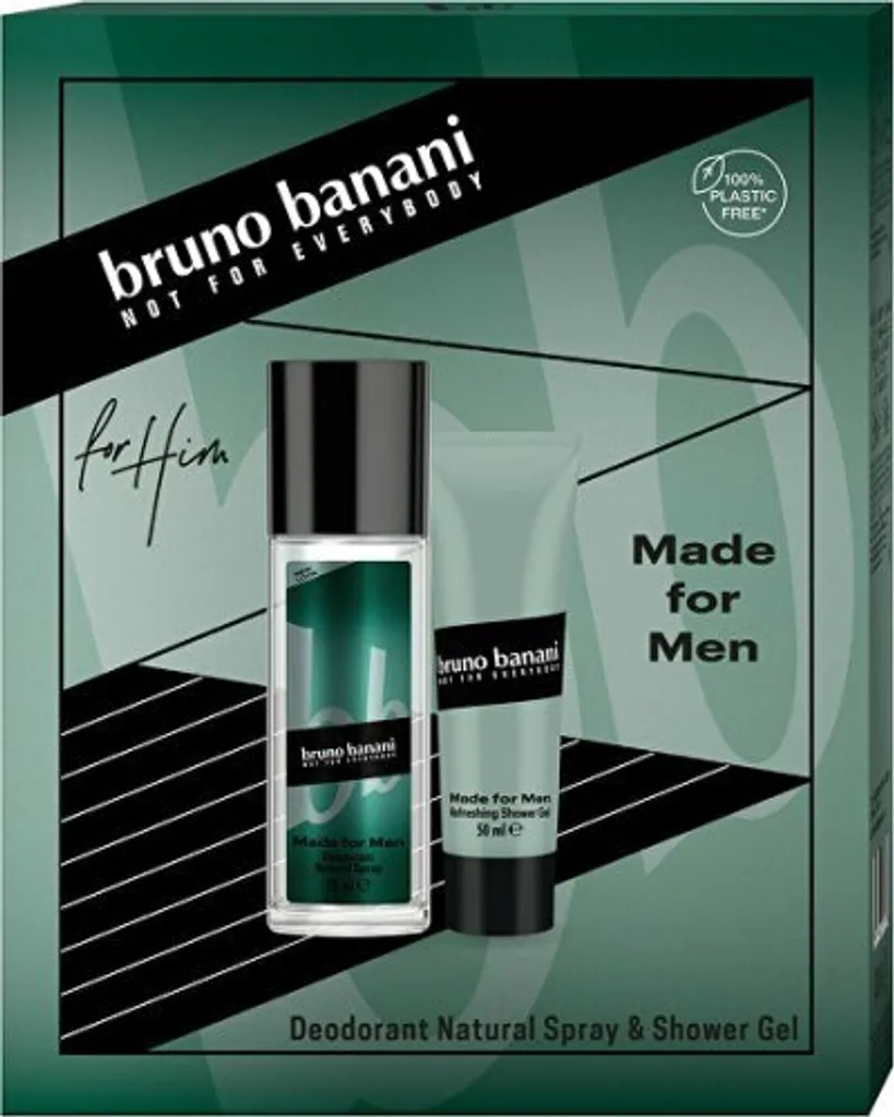 Déodorant Spray 75ml + Gel Douche 50ml Made For Men Format Pratique
