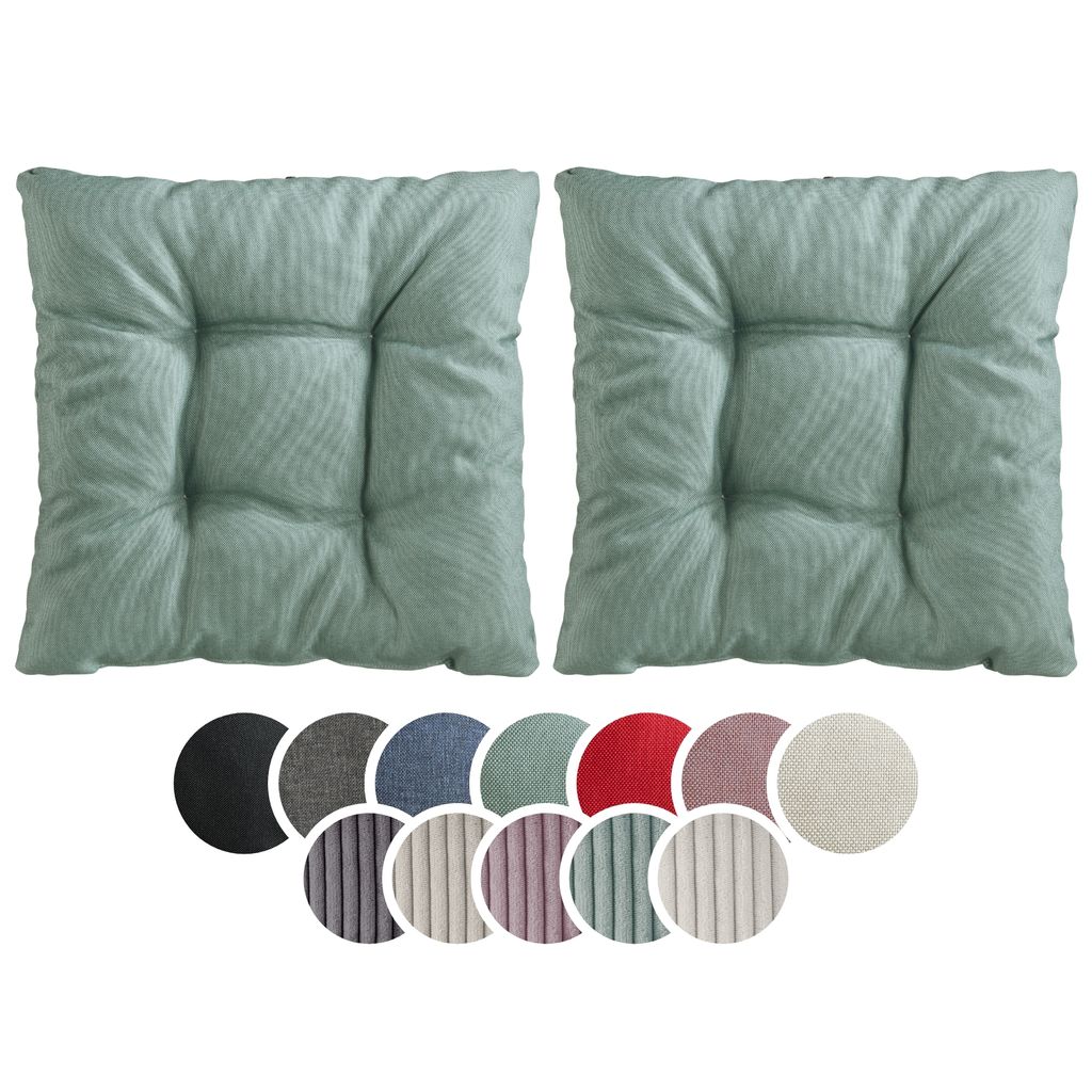 sleepling – 2er Set Stuhlkissen, Sitzkissen, weicher Produktbild 