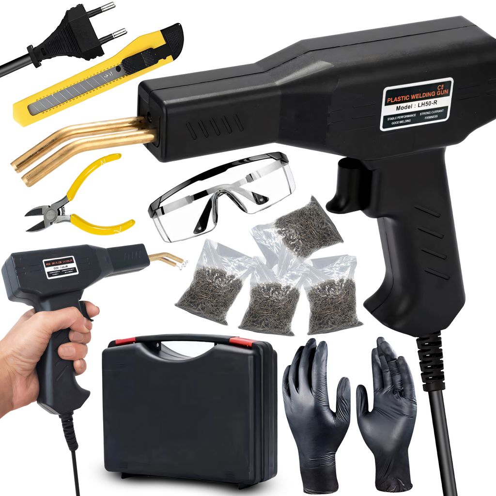 Kunststoff Schweißgerät 50W Auto Stoßstangen Reparatur Set Produktbild 