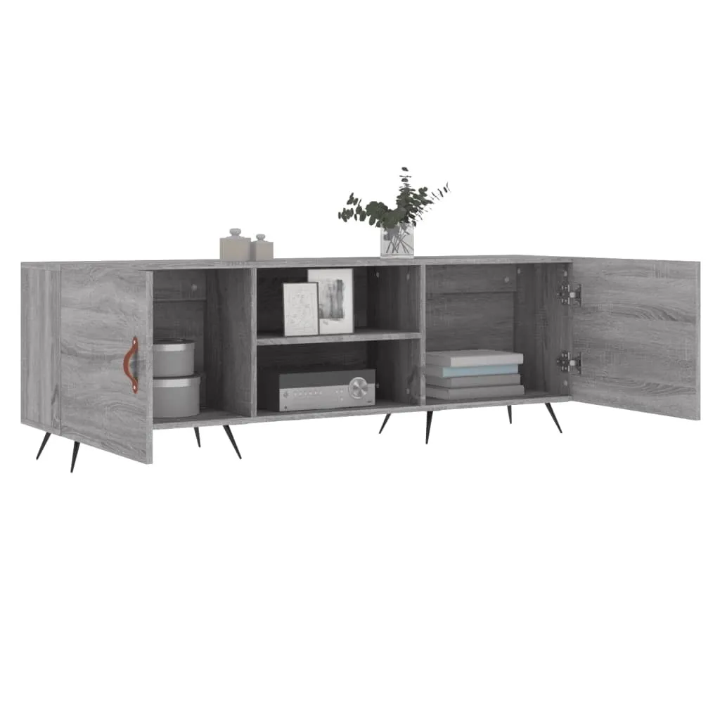 Maison Exclusive Mobile Porta TV 150cm Grigio Sonoma - Arredo Contemporaneo - 4