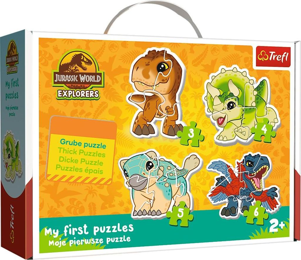Jurassic World Baby-Puzzle-Set, 12 Teile, lustige Lernaktivität