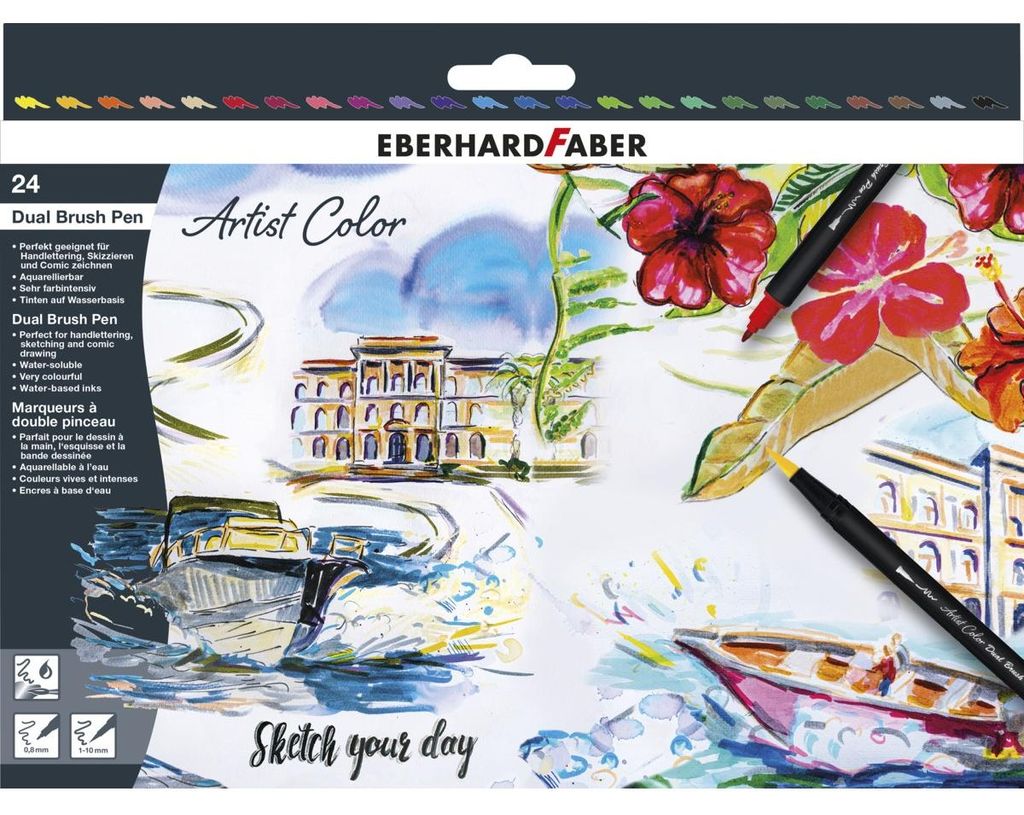EBERHARD FABER 558224 EBERHARD FABER Doppelfasermaler Image du produit 