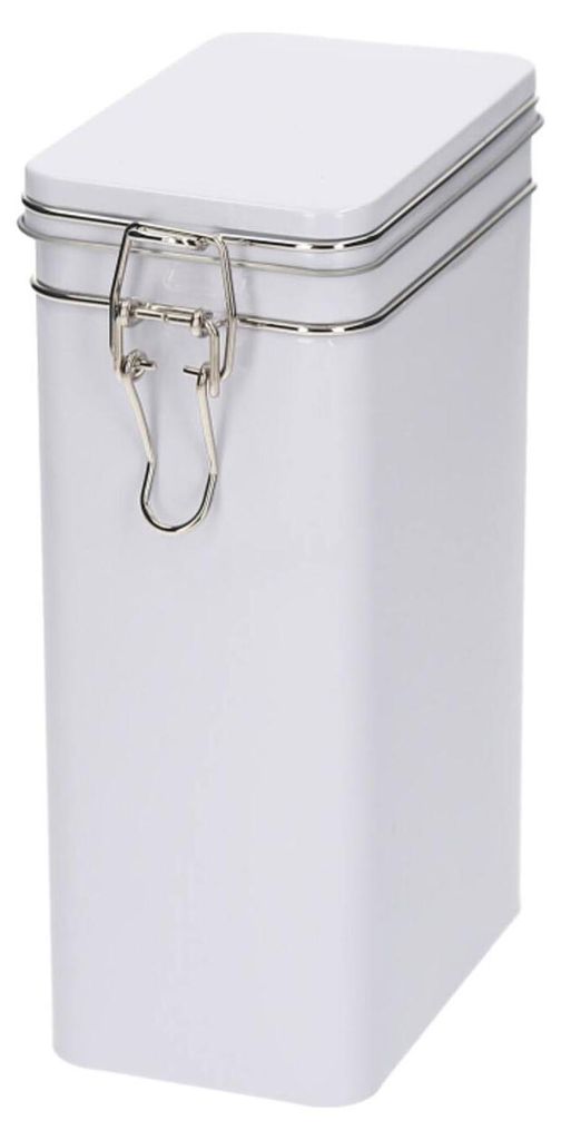 Kaffeedose / Vorratsdose - weis - Verschluss - 12 x 8 x 20 Produktbild 