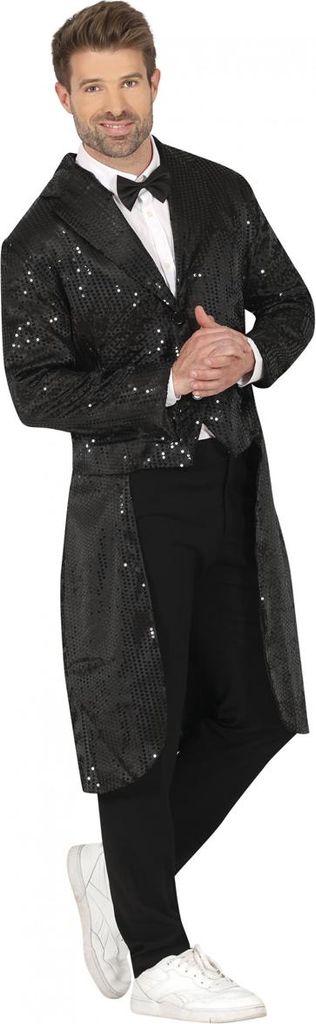 Fiestas Guirca - Pailletten-Blazer für Herren FG822 (M) (Schwarz)