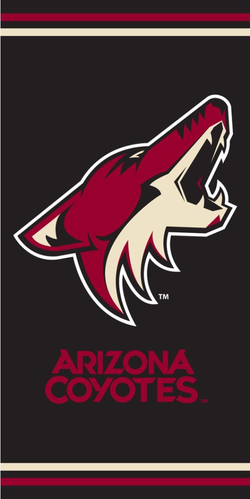 NHL Arizona Coyotes Badetuch 70x140 cm Baumwoll-Frottee Mikrofaser mit praktischer Schlaufe