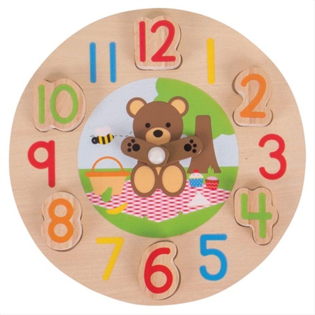 Bigjigs Toys Teddybär Uhr