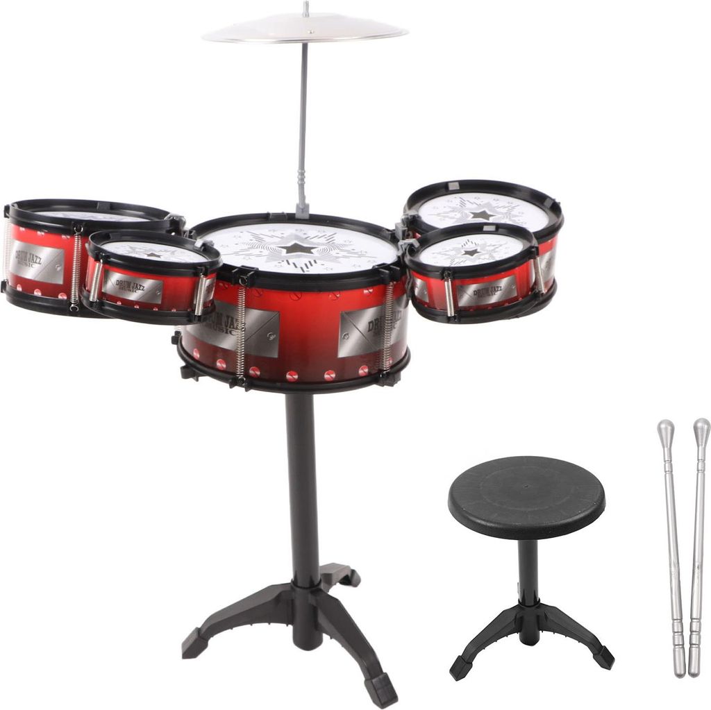Musikinstrument Bass Drum Set Percussion Tragbares Rock -Jazz -Kit für Anfänger