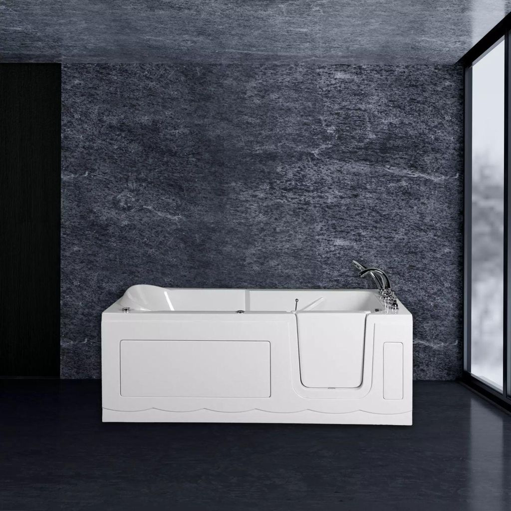 PureHaven Baignoire pour personnes âgées 150x75 cm Siège et Image du produit 