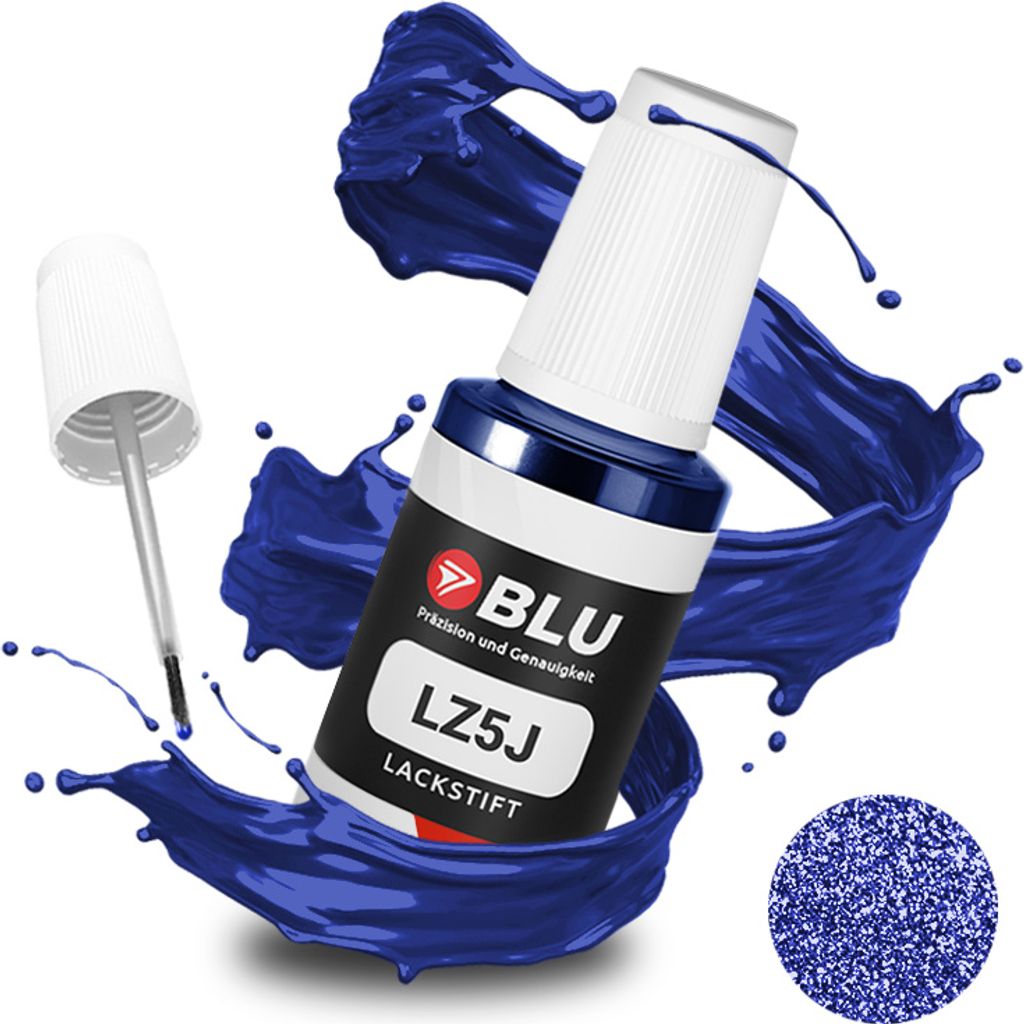 BLU Auto Lackstift Blau kompatibel für Audi LZ5J Moroblau | Auto Lack Reparatur Ausbesserungslack