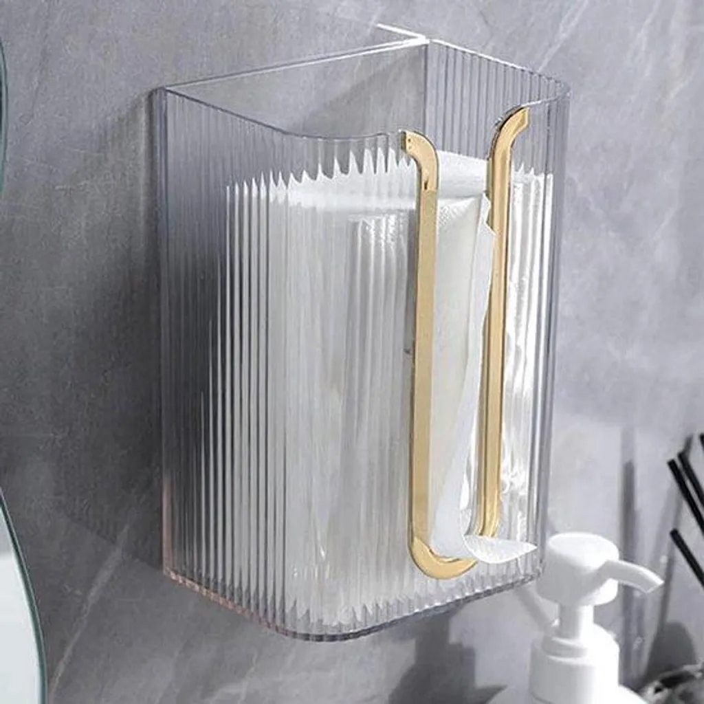 Dérouleur de papier toilette blanc mural résistant à l'eau et design