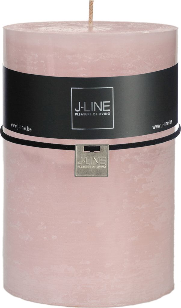 J-Line J-Line Zylinderkerze - Puderrosa - 120U - Xl - 6 Stücke